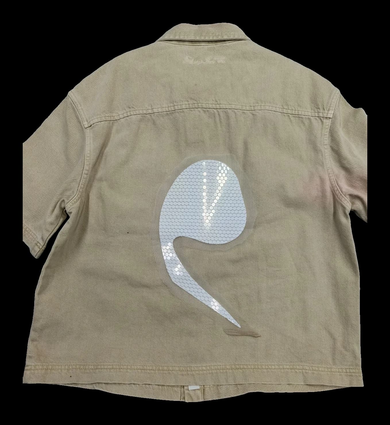 Sadaf — denim jacket with iridescent sequin vao